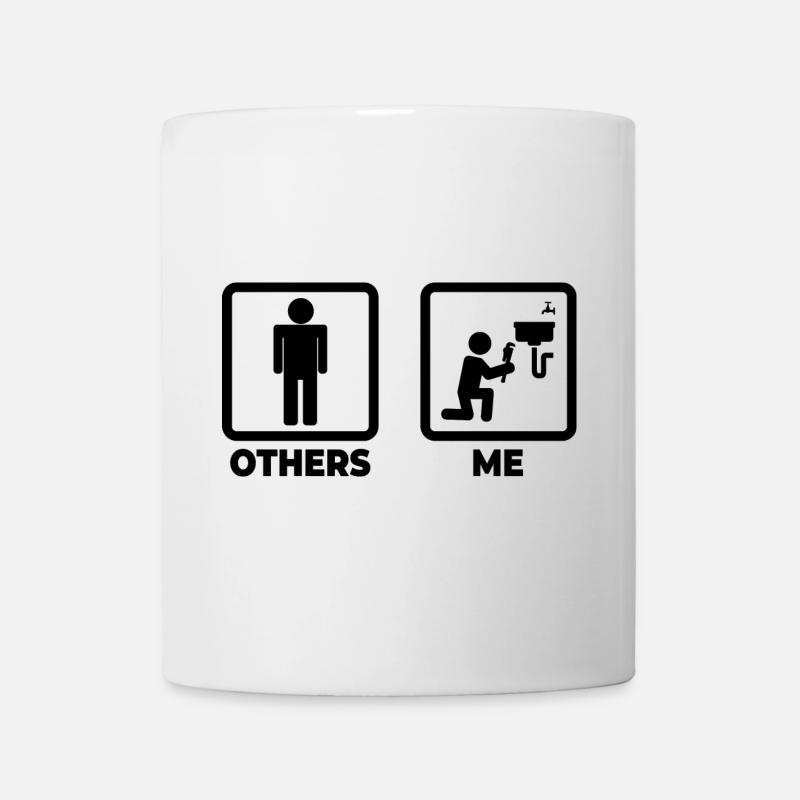 Lustiger Klempner - Tasse - Weiß