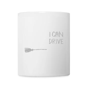 yes i can drive a stick hexe lustig hexenbesen - Tasse - Weiß - Vorne