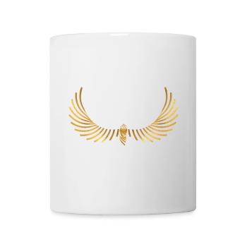 Ailes mystiques avec détails dorés - Mug blanc - blanc - Devant