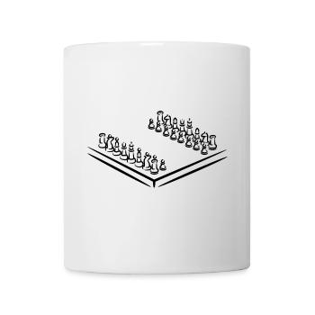 Chess pieces - Mug - white - Front
