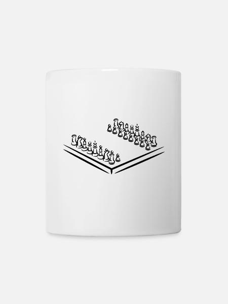 Schachfiguren - Tasse - Weiß