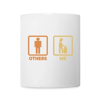 Figurine de bâton de cuisinier - Mug blanc - blanc - Devant