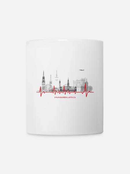 Hamburg / Stadt / Metropole / Elbe - Tasse - Weiß