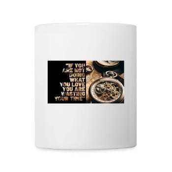 Montre mécanique et citation de motivation - Mug blanc - blanc - Devant