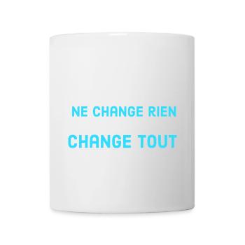 un désir ne change rien une décision change tout - Mug blanc - blanc - Devant