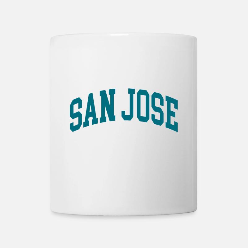 San José bleu blanc - Mug blanc - blanc