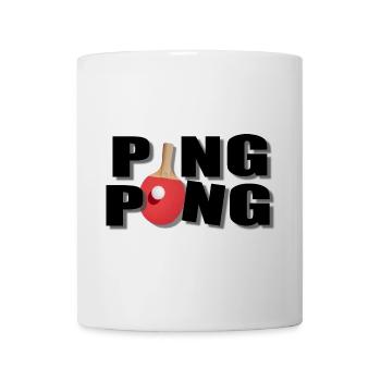 Ping pong - Mug blanc - blanc - Devant