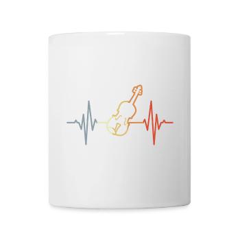 Violin Heartbeat ECG - Mug - white - Front