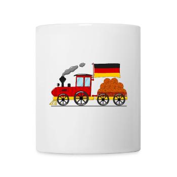 Allemagne Flag Basketball Railway - Mug blanc - blanc - Devant