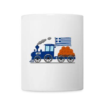 Greece Flag Basketball Railway - Mug - white - Front