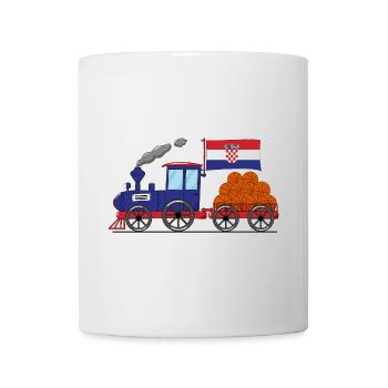 Croatia Flag Basketball Railway - Mug - white - Front