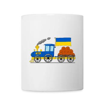 Ukraine Flag Basketball Chemin de fer - Mug blanc - blanc - Devant