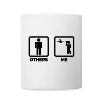 Airplanes Stick Figure - Mug - white - Front