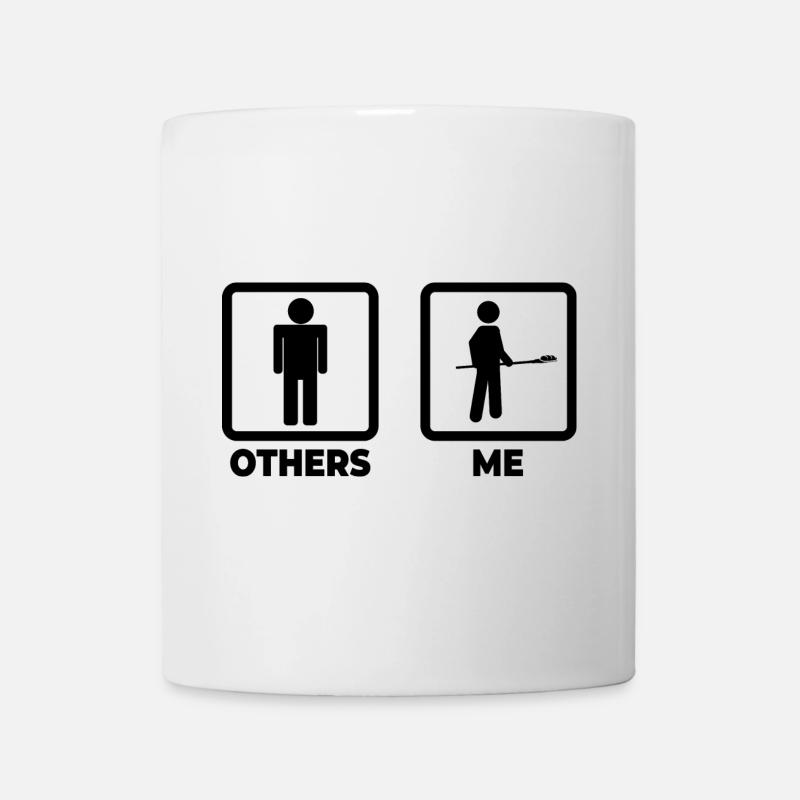 Caricature de boulanger drôle - Mug blanc - blanc
