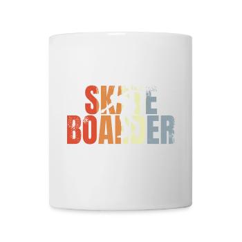 Retro Skateboarder - Tasse - Weiß - Vorne