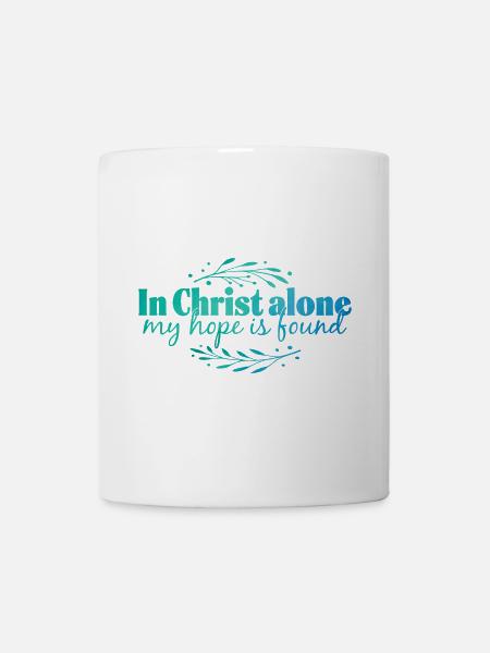 In Christ alone - Tasse - Weiß