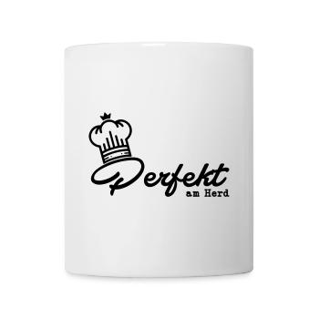 Perfekt am Herd - Tasse - Weiß - Vorne