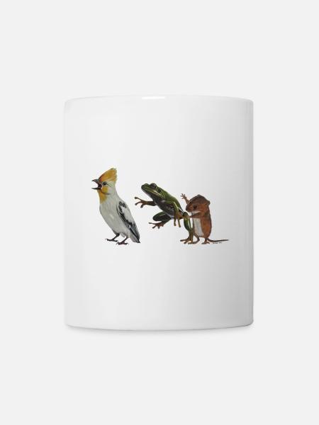 La Polonaise ou Oiseau, Grenouille et Souris - Mug blanc - blanc