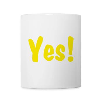 Yes! - Tasse - Weiß - Vorne