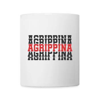Agrippina t-shirt stacked text gift t-shirt - Mug - white - Front