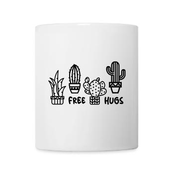 cactus free hugs funny sayings indoor plants - Mug - white - Front
