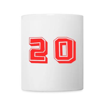 20. 20 YEARS. 20th ANNIVERSARY. 20TH ANNIVERSARY. - Mug - white - Front