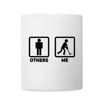 Me as a field hockey player - Mug - white - Front