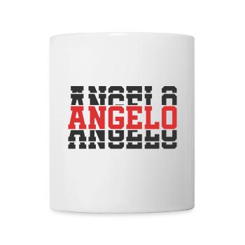 T-Shirt Engel T-Shirt Geschenkidee gestapelter Text - Tasse - Weiß - Vorne