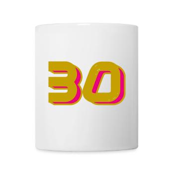 30. 30 YEARS. 30th ANNIVERSARY. 30TH ANNIVERSARY. - Mug - white - Front