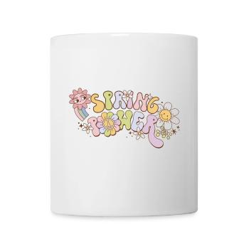 Spring Power Grovvy Frühlingsgefühl Blumen - Tasse - Weiß - Vorne