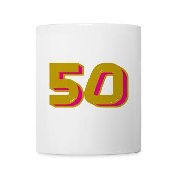 50. 50 YEARS. 50th ANNIVERSARY. 50TH ANNIVERSARY. - Mug - white - Front