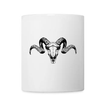 widderschädel, okkultistisch, gothic motiv - Tasse - Weiß - Vorne