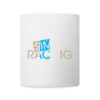 sim racing gaming Zielflagge Auto Fahrer gamer - Tasse - Weiß - Vorne