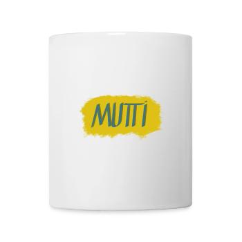 Mutti lettering with colour explosion - Mug - white - Front