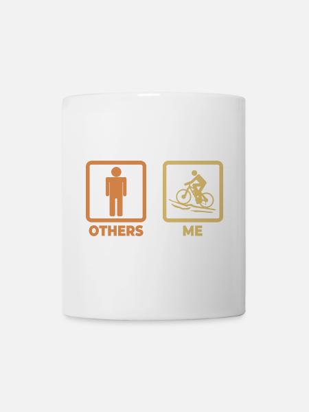 Figurine bâton de vététiste - Mug blanc - blanc