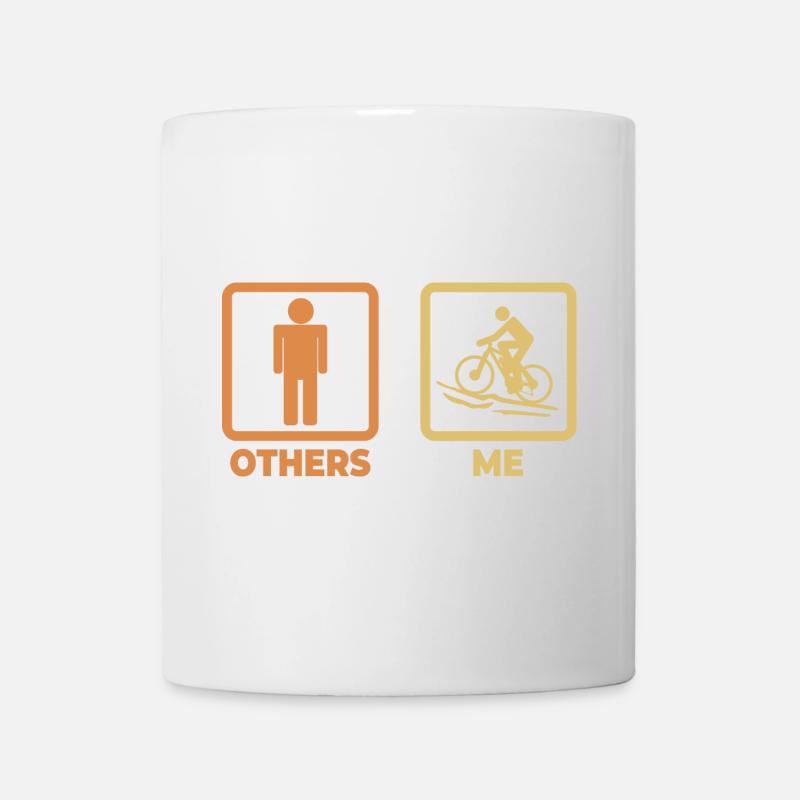 Figurine bâton de vététiste - Mug blanc - blanc