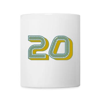 20. 20 YEARS. 20th ANNIVERSARY. 20 YEARS ANNIVERSARY. - Mug - white - Front