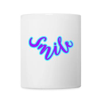 Avec le sourire 🌞 - Mug blanc - blanc - Devant
