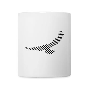 Silhouette d’un aigle - Mug blanc - blanc - Devant