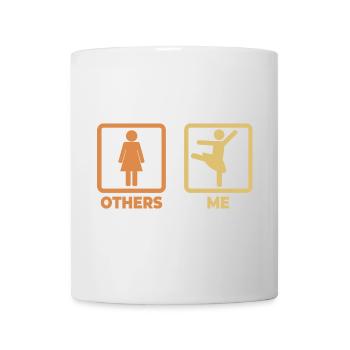 Ballett Strichfiguren - Tasse - Weiß - Vorne