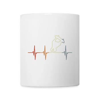 Skateboarder Kardiogramm - Tasse - Weiß - Vorne