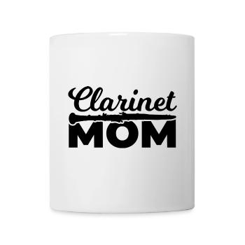 Klarinettenspieler Mutter - Tasse - Weiß - Vorne