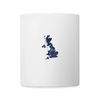 UK Landmarks Silhouette Nightscape - Mug - white - Front