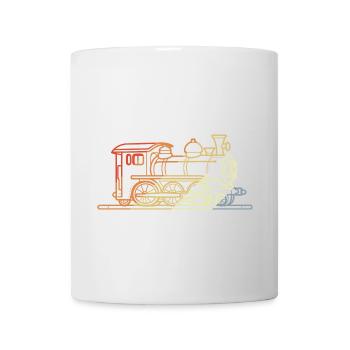 Croquis de chemin de fer Vintage - Mug blanc - blanc - Devant
