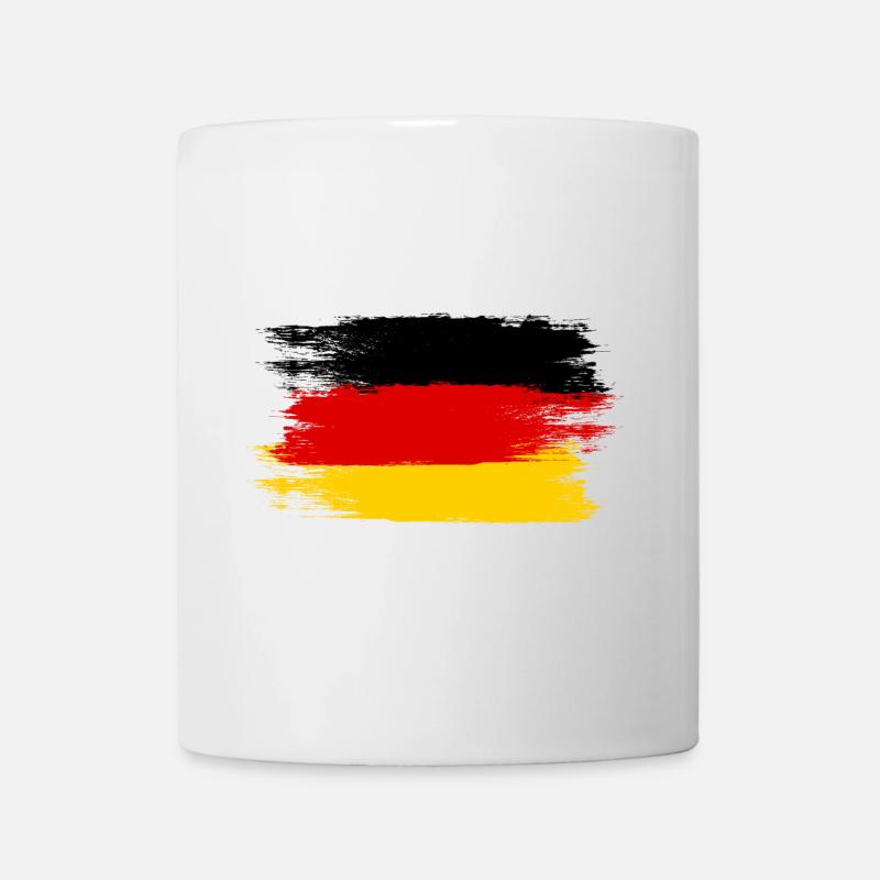 Deutschlandflagge, Viva Germany, ein Symbol der Einheit - Tasse - Weiß
