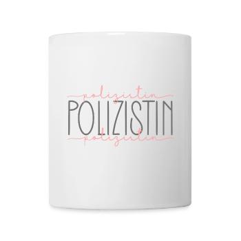 Polizistin Geschenk Polizei Beamtin Beruf - Tasse - Weiß - Vorne