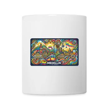 Medellin Kolumbien Stadt Design - Tasse - Weiß - Vorne