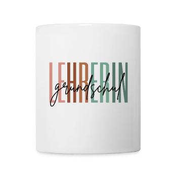 Lehrerin Grundschule Grundschullehrerin Geschenk - Tasse - Weiß - Vorne