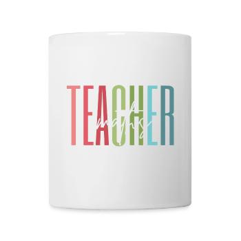 Mathelehrerin Mathe Lehrerin Geschenk - Tasse - Weiß - Vorne
