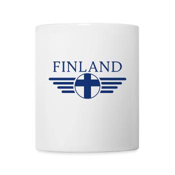 Ich liebe Finnland, Eleganz Stil Design T-Shirt - Tasse - Weiß - Vorne